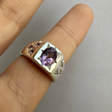 Load image into Gallery viewer, Big Boss Ring with Amethyst