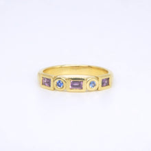 Load image into Gallery viewer, Five Stone Sapphire Band