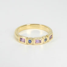 Load image into Gallery viewer, Five Stone Sapphire Band