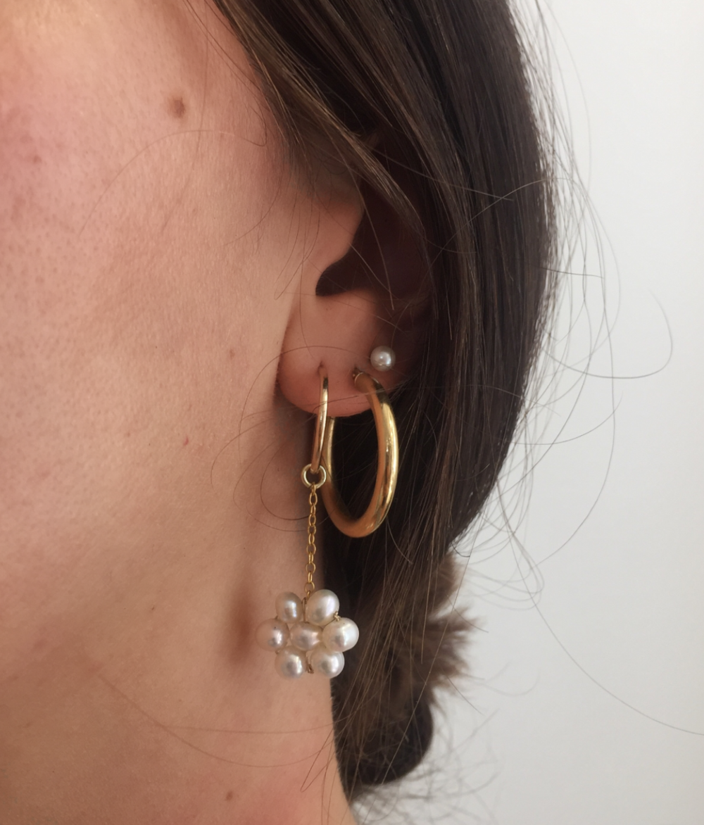 Daisy chain earrings on sale
