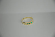 Load image into Gallery viewer, Stella Signet with Emeralds