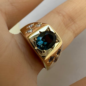 Big Boss Ring with Topaz