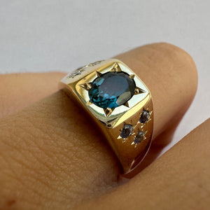 Big Boss Ring with Topaz