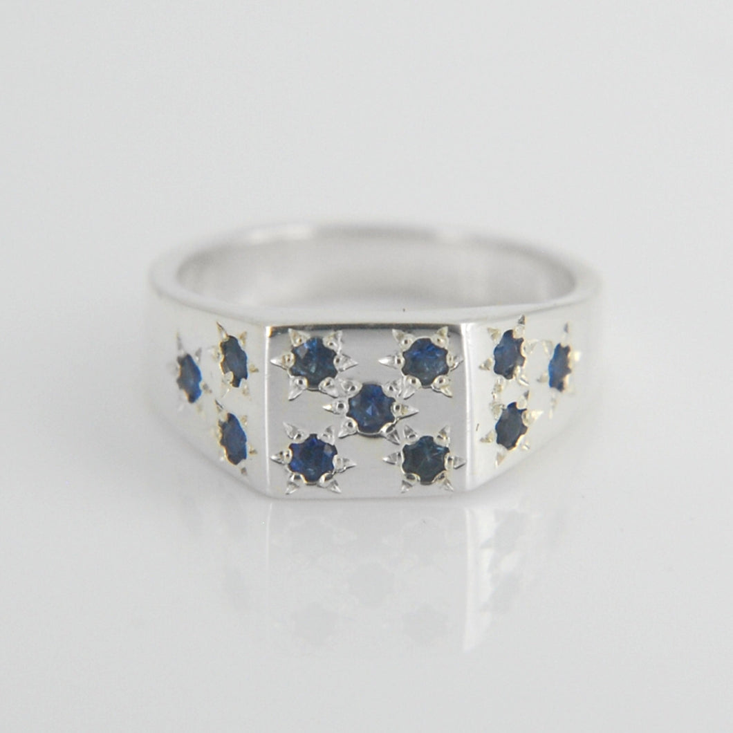 Australian Sapphire Star Ring