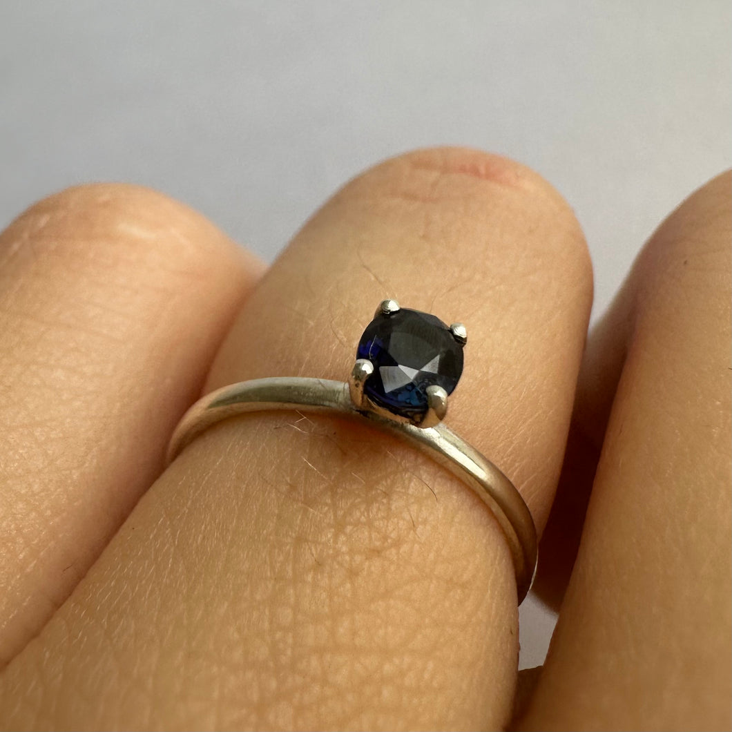 Australian Sapphire Solitaire - Ready to ship