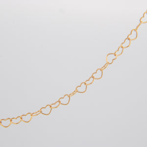 Delicate Heart Choker in Gold Filled