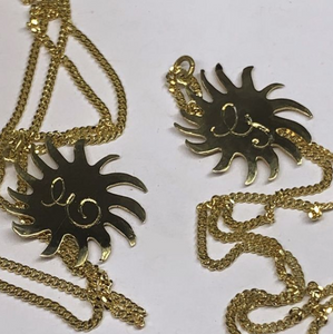 Squiggly Sun Charm