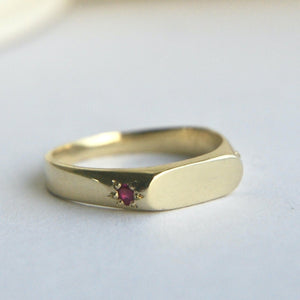 Soft Signet with Rubies